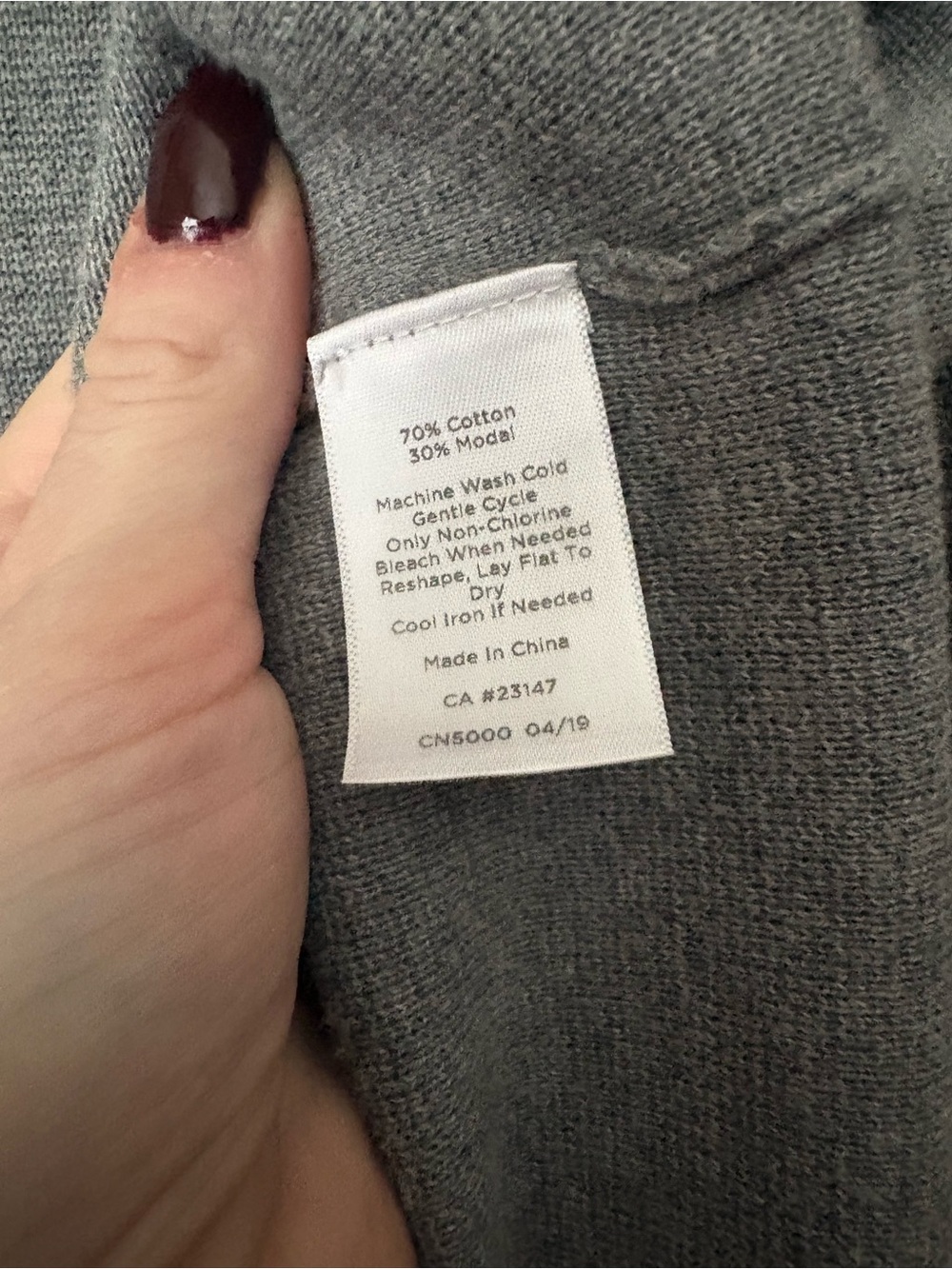 Size 3X Talbots Plus Light Gray Cotton Modal Sleeveless Crewneck Shell Top - Picture 2 of 4